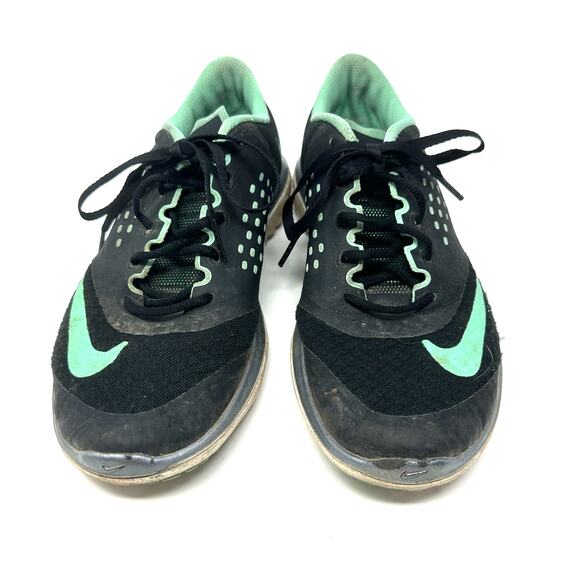 Nike Size 7.5 Sneakers Black Mint Lace Up Running Jogging Outdoors Hiking Sports - Picture 7 of 7